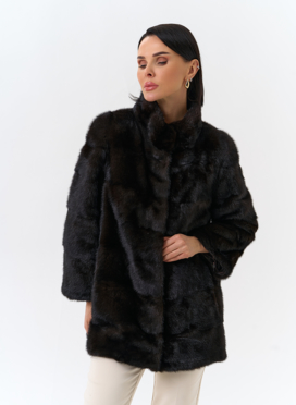 Шуба из меха норки