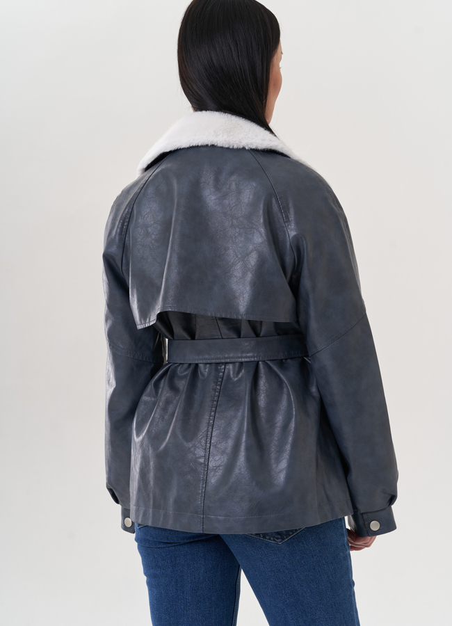 Жакет из эко кожи модель № 26848 универмаг малина