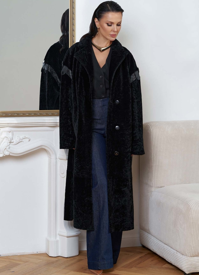 фото Натуральная двухсторонняя дубленка модель № 28697