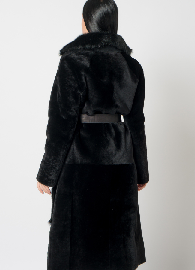 Дубленка из натурального меха  модель № 23252 в кредит