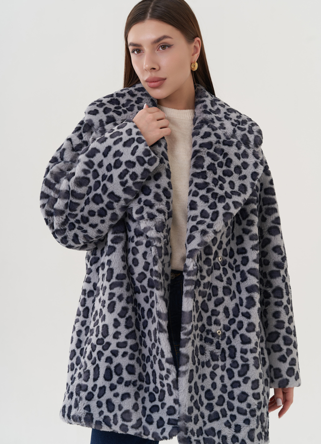 Полупальто женское с английским воротником  модель № 25762 в рассрочку