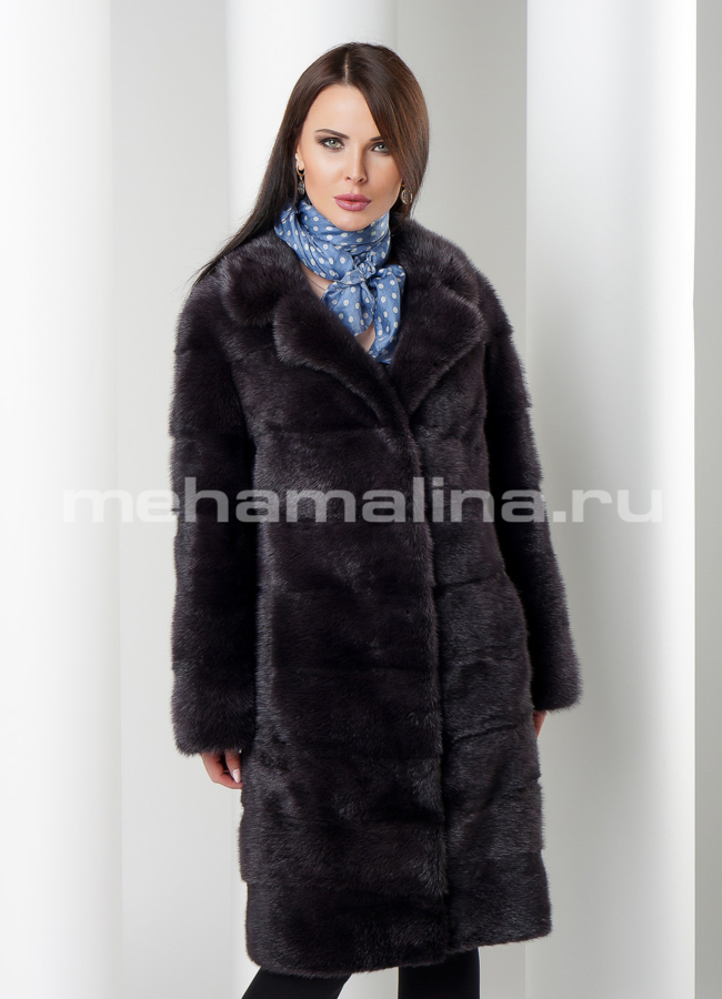 Норковая шуба модель № S-532 универмаг малина