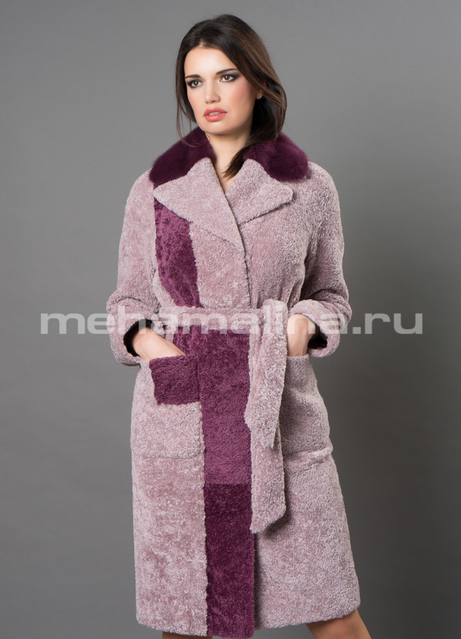 Дубленка Emilia Rinzi из астрагана модель № 3214-100 универмаг малина