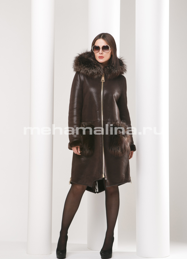 Дубленка из эко кожи модель № D-166 в рассрочку