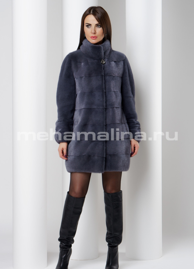 Шуба из скандинавской норки модель № S-507 универмаг малина