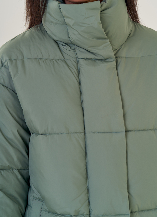 Пуховик женский со стойкой модель № 23204 универмаг малина