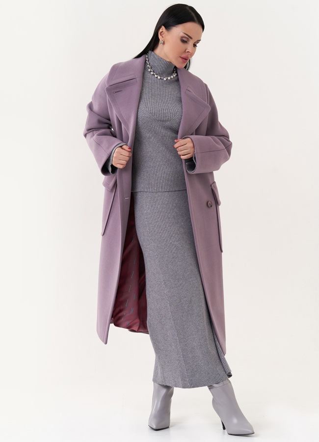 Пальто с английским воротником модель № 26842 в рассрочку