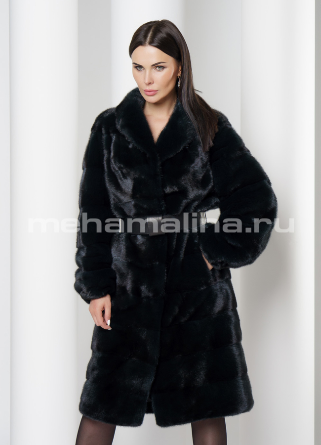 Норковая шуба модель № S-712 универмаг малина