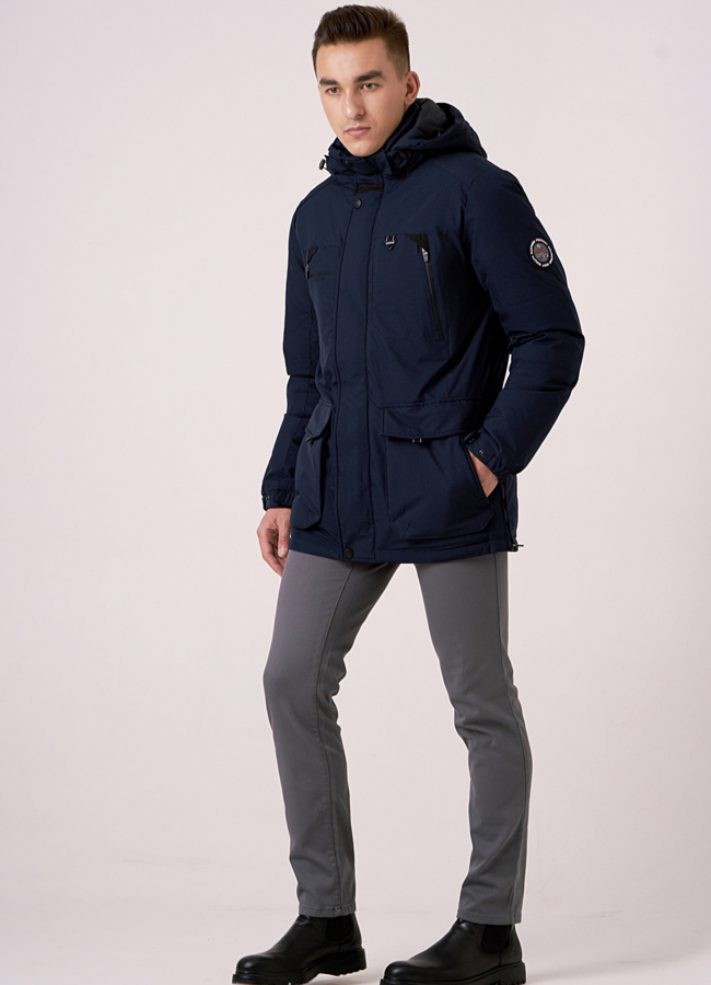 фото Мужская куртка со съемным капюшоном  модель № 538