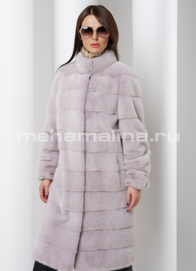Шуба из скандинавской норки модель № S-514 универмаг малина