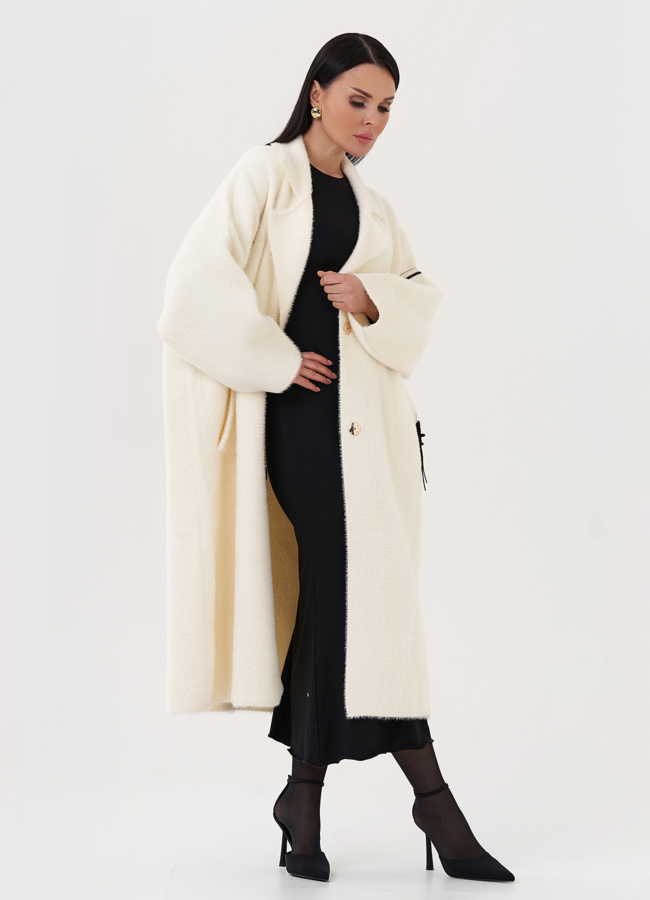 Кардиган из акрила с английским воротником модель № 22477 в кредит