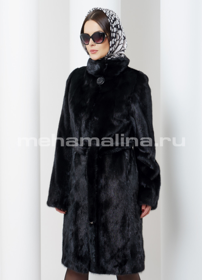 Норковая шуба  модель № S-481 универмаг малина