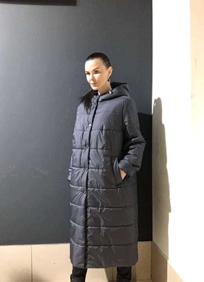 Утепленный женский плащ  модель № Дотта в кредит