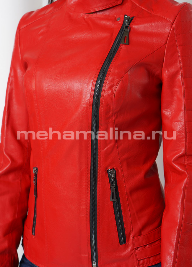 Кожаная куртка модель № 7979 универмаг малина