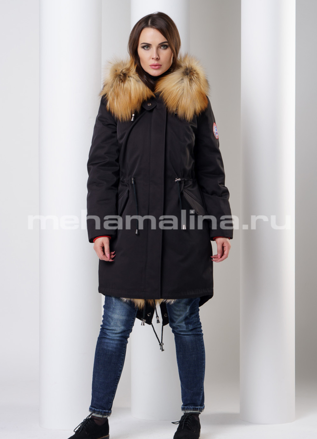 Парка с мехом лисы модель № П-160 в кредит