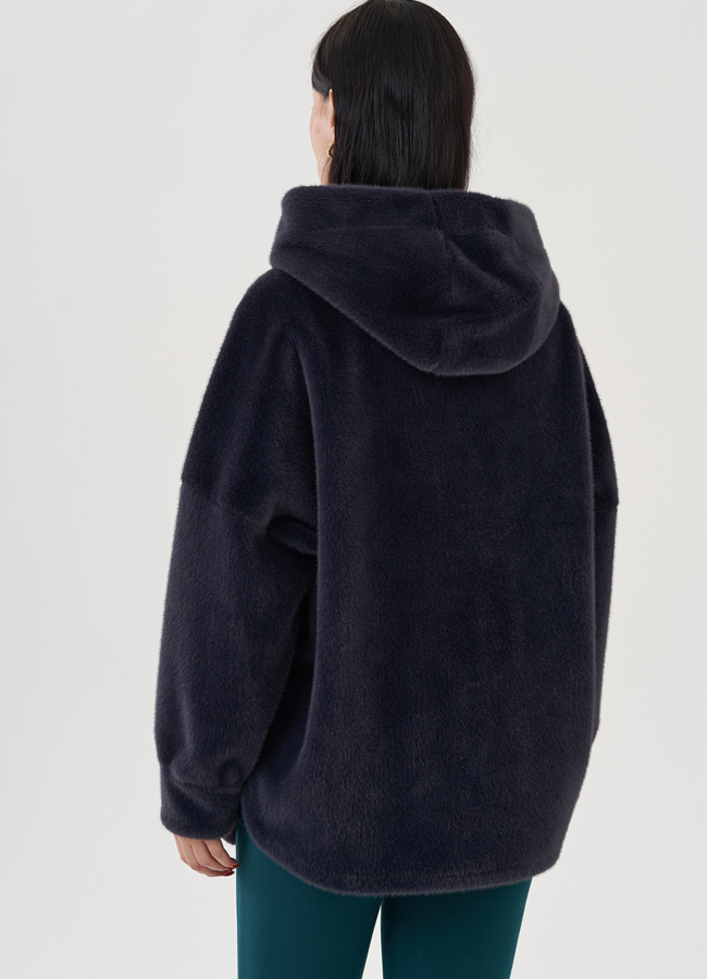 Женское полупальто с капюшоном  модель № 24724 универмаг малина