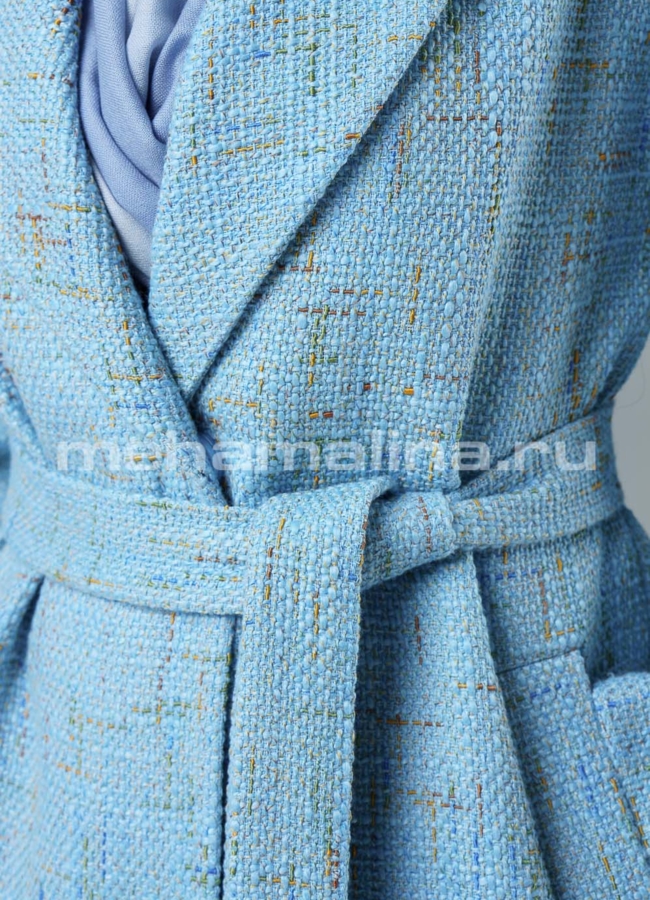 Пальто с поясом модель № BP-138 универмаг малина