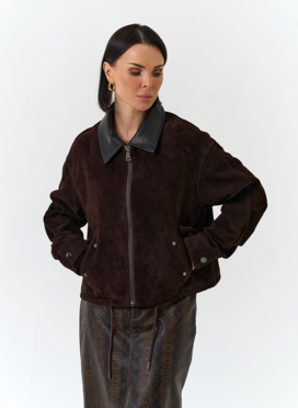 Женская куртка из натуральной замши