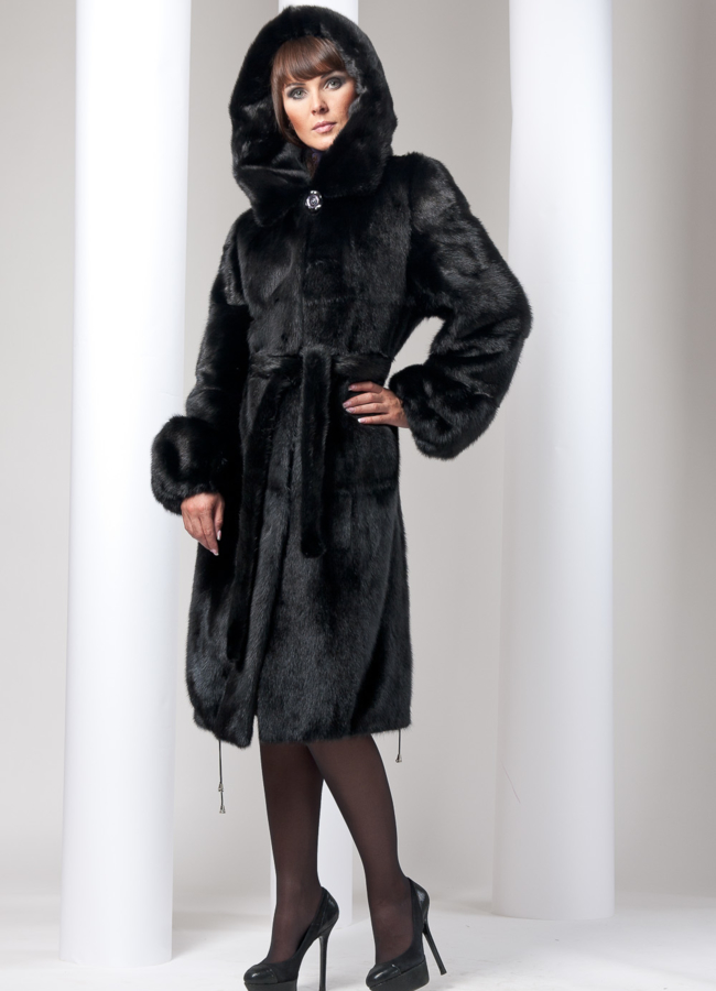 Шуба норка Black модель № S-26 в рассрочку Шуба норка Black модель № S-26 в рассрочку