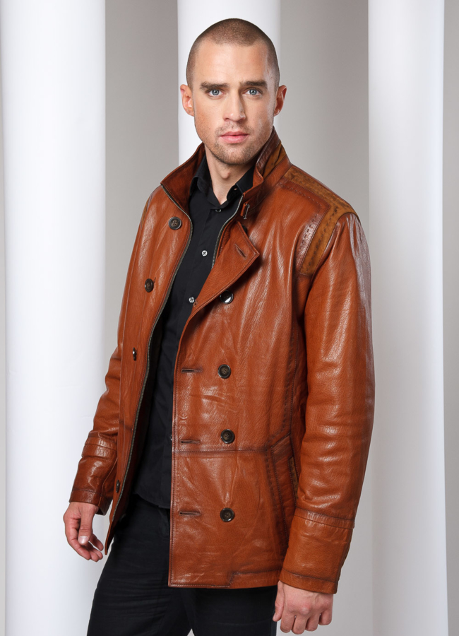 фото Кожаная куртка модель № KP-3