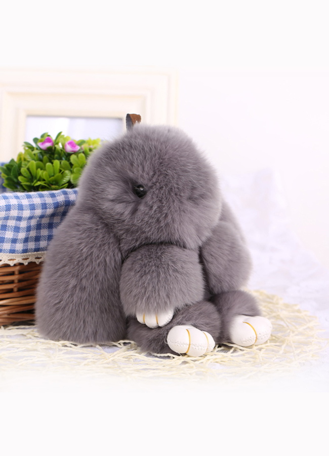 Меховой брелок зайчик модель № A-1 в рассрочку