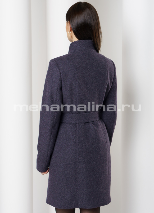 Пальто на пуговицах, со стойкой, приталенного силуэта модель № 1936 в кредит