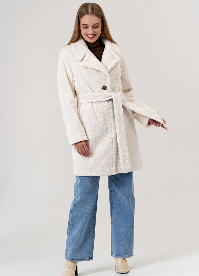 Полупальто с английским воротником модель № 21499 универмаг малина