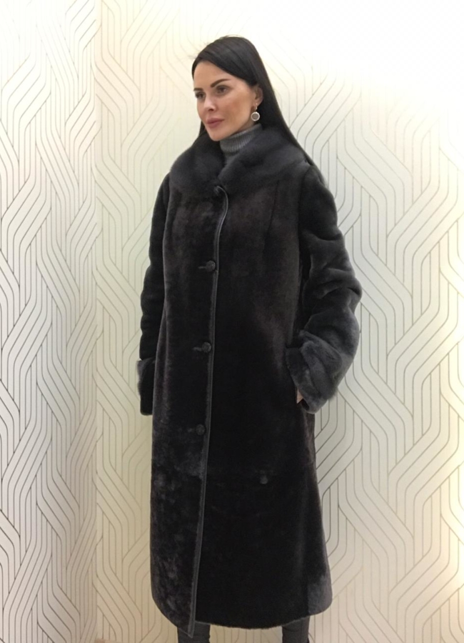 фото Шуба из мутона модель № С-101
