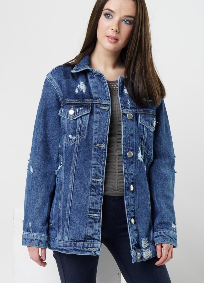 Куртка джинсовая  модель № 376 универмаг малина