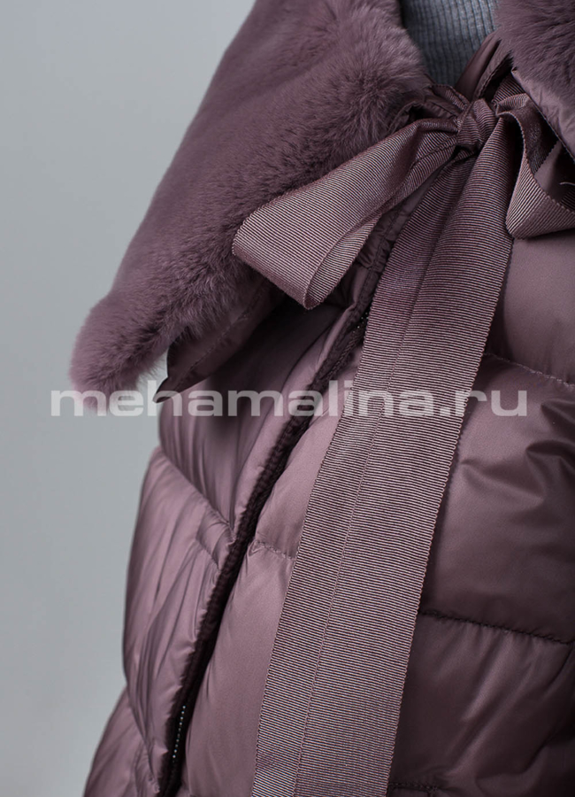 Пуховик зимний c капюшоном модель № П-263 универмаг малина