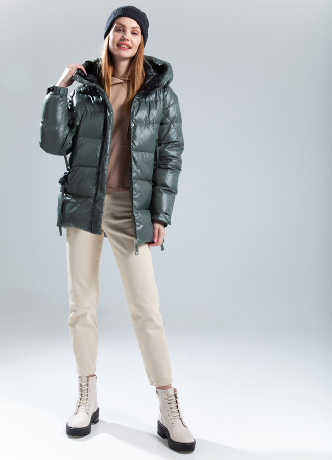 Пуховик женский модель № 823 в кредит