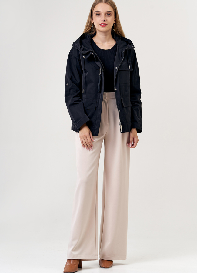 фото Демисезонная куртка в черном цвете модель № 21232