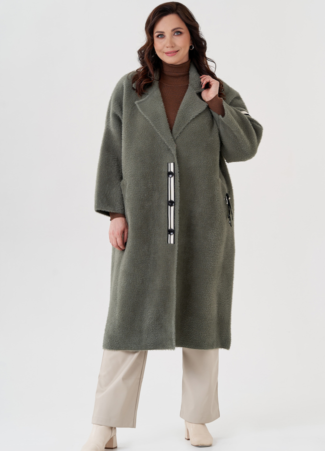 Длинный кардиган с английским воротником  модель № 22484 в рассрочку