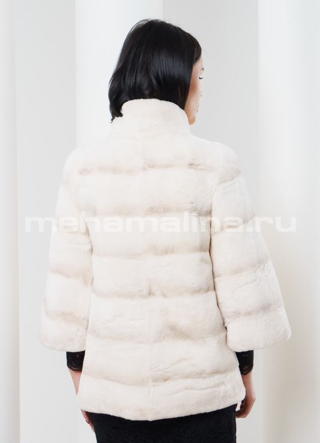 Шуба рекс, светлая модель № S-358 в кредит