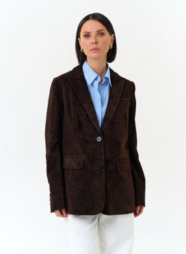 Женский замшевый жакет