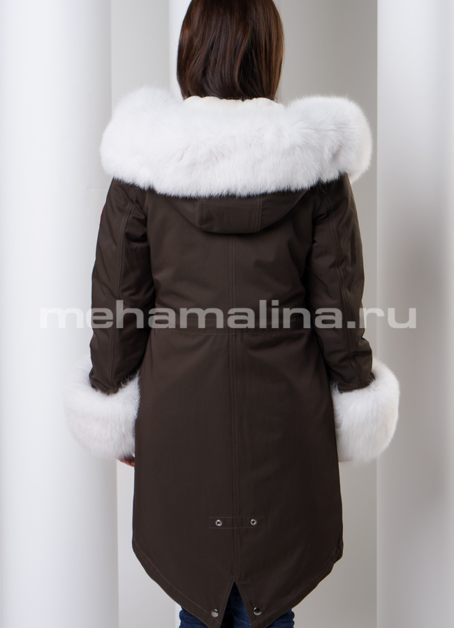 Парка с мехом Malina siberian wear модель № П-162 в кредит