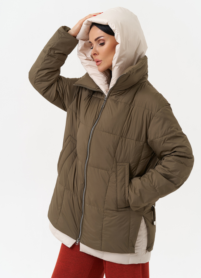 фото Женская куртка со съемным капюшоном модель № 29938