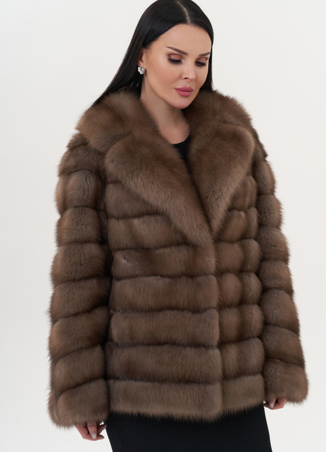 Шуба из куницы с английским воротником модель № 26039 универмаг малина Шуба из куницы с английским воротником модель № 26039 универмаг малина