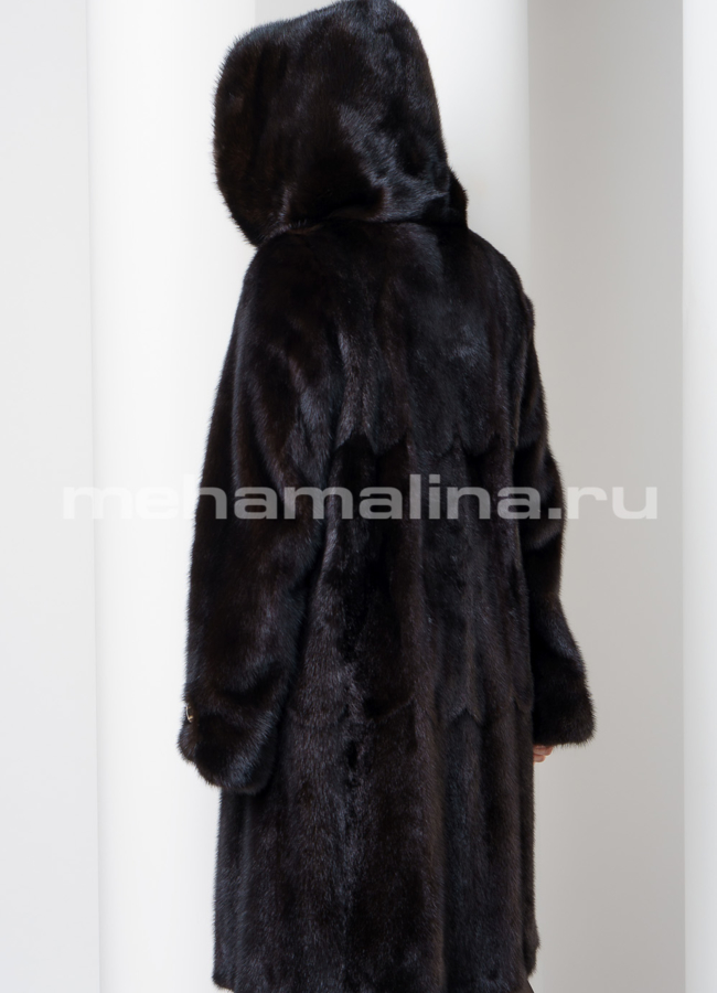 Шуба норка модель № S-567 универмаг малина