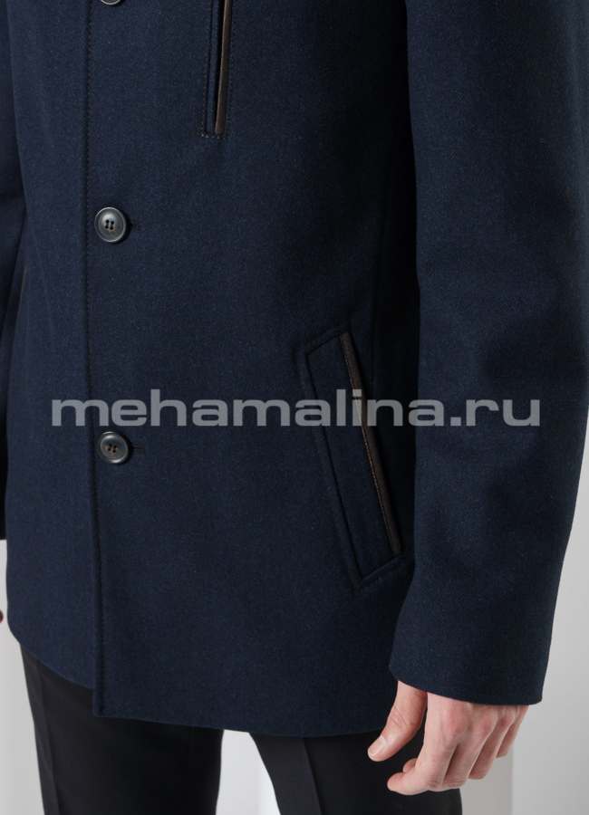 Мужское пальто на пуговицах модель № 10550 универмаг малина