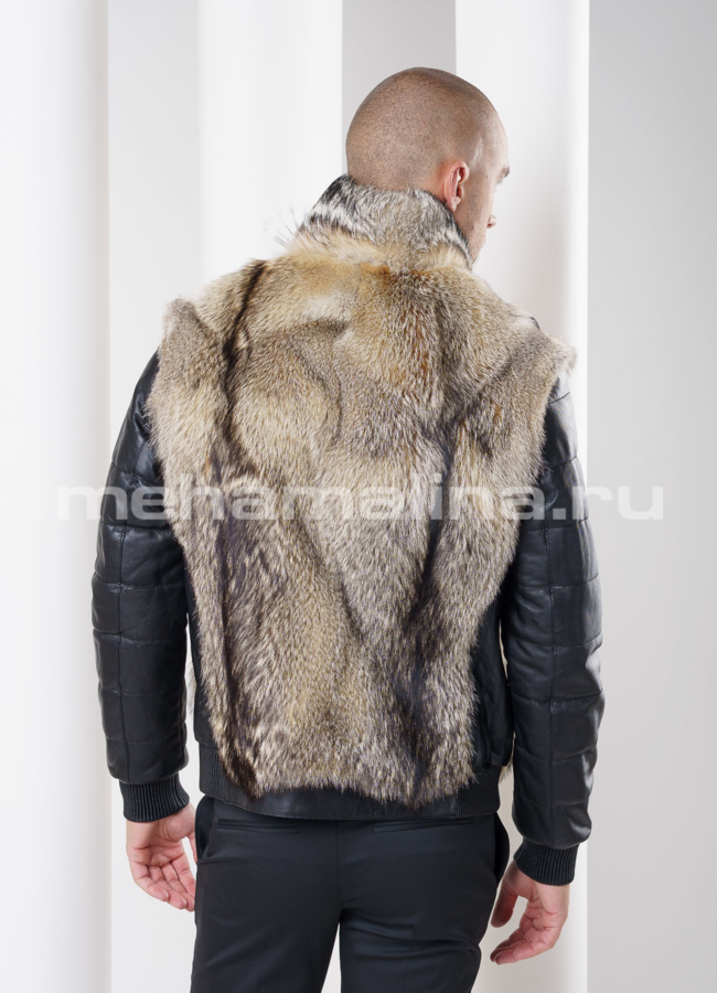 фото Мужская зимняя куртка из волка модель № DM-82