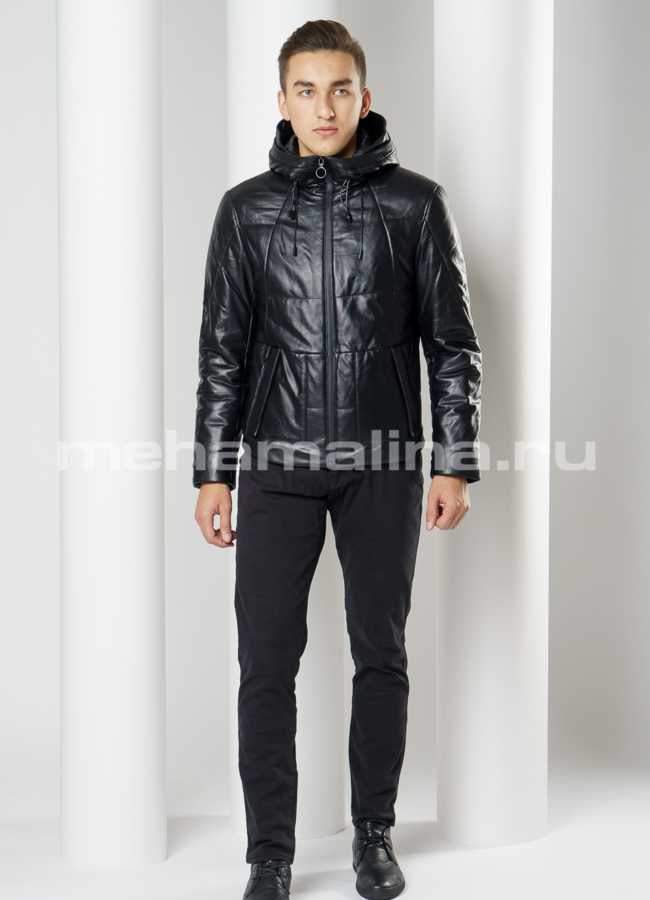 Кожаная куртка  модель № KP-227 в рассрочку