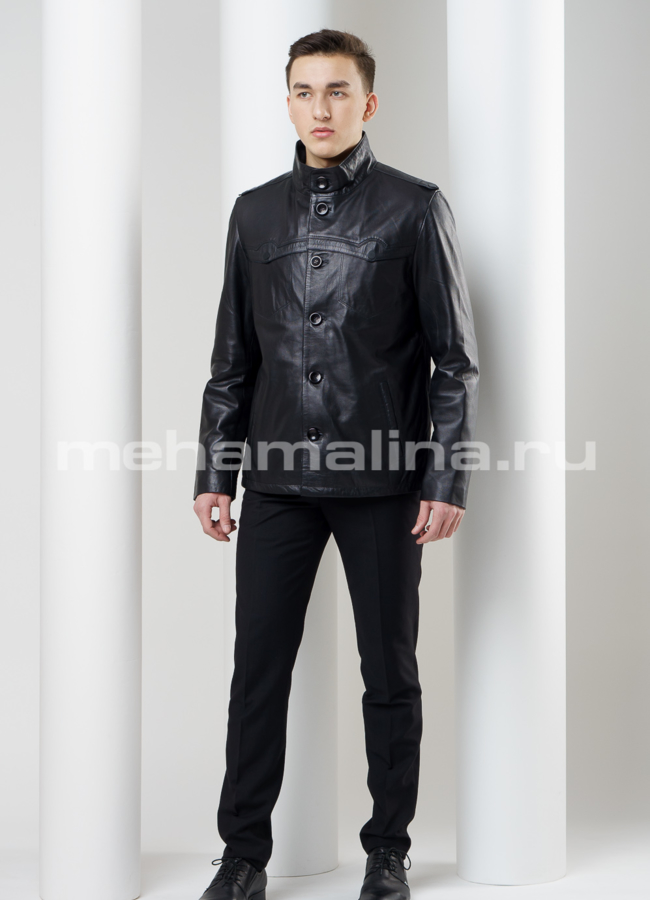 Кожаная куртка модель № KP-166 в рассрочку