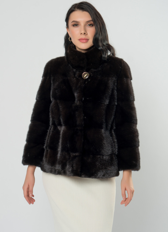 Поперечная шуба из норки модель № 25892 универмаг малина Поперечная шуба из норки модель № 25892 универмаг малина