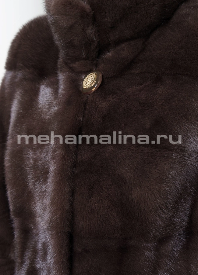 Норковая шуба модель № S-640 универмаг малина
