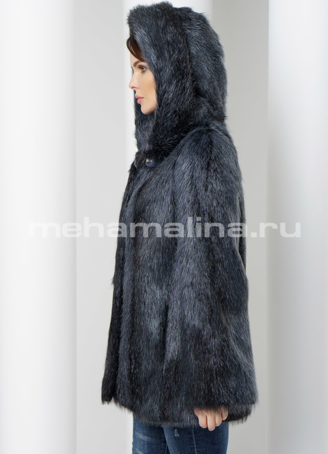 Укороченная шуба модель № S-557 универмаг малина