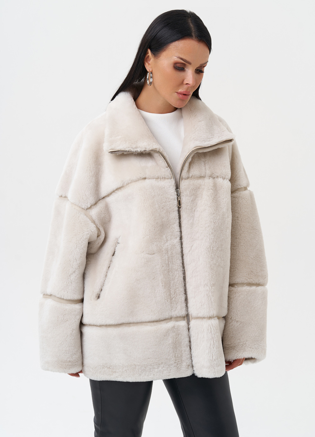 Женская натуральная дубленка модель № 28692 в рассрочку