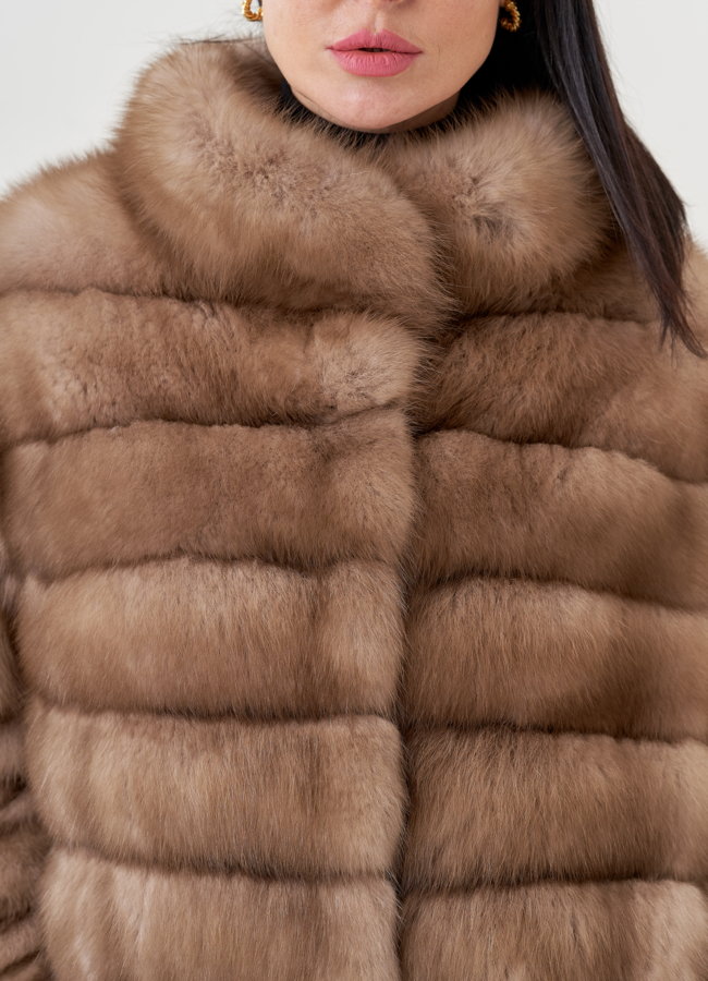 Шуба из куницы  модель № 79567 в рассрочку