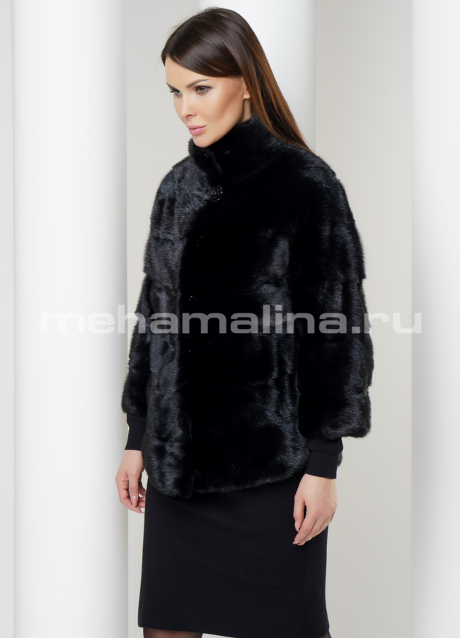 фото Укороченная шуба из норки модель № S-592