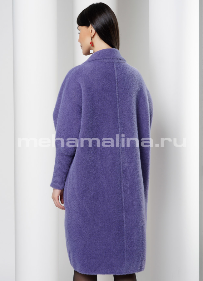Кардиган oversize фиолетового цвета модель № 20519 в кредит